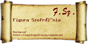 Figura Szofrónia névjegykártya